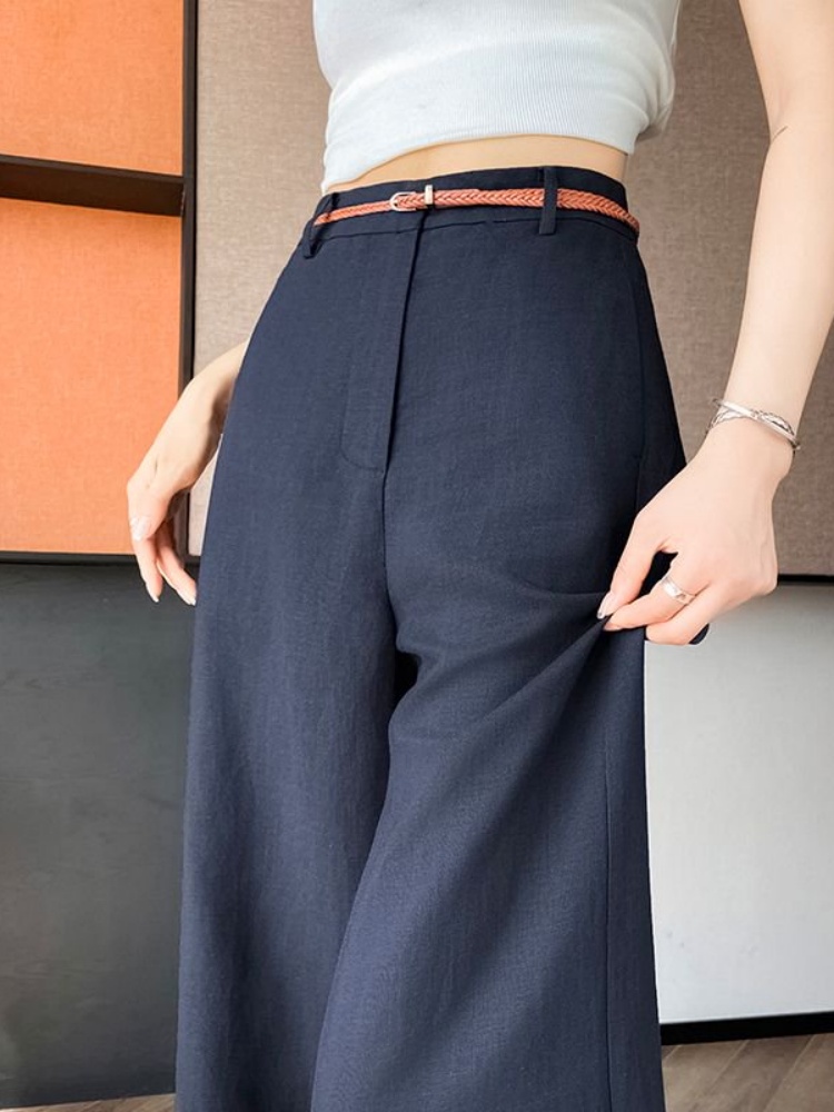 Tailored Trouser Wide - Женские летние тонкие брюки из льна