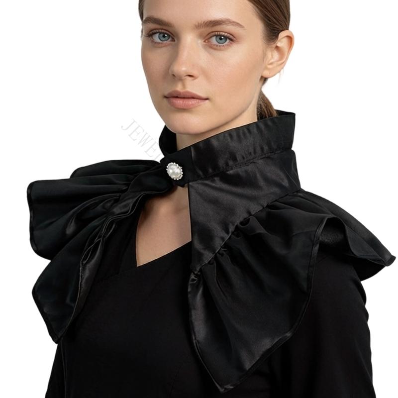 Victorian Women'S Formal Wear - R7UF элегантный большой съемный воротник декоративный