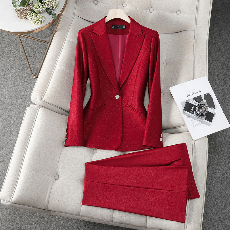 Formal Winter Wear Women Jacket - Офисный женский деловой брючный костюм, комплект
