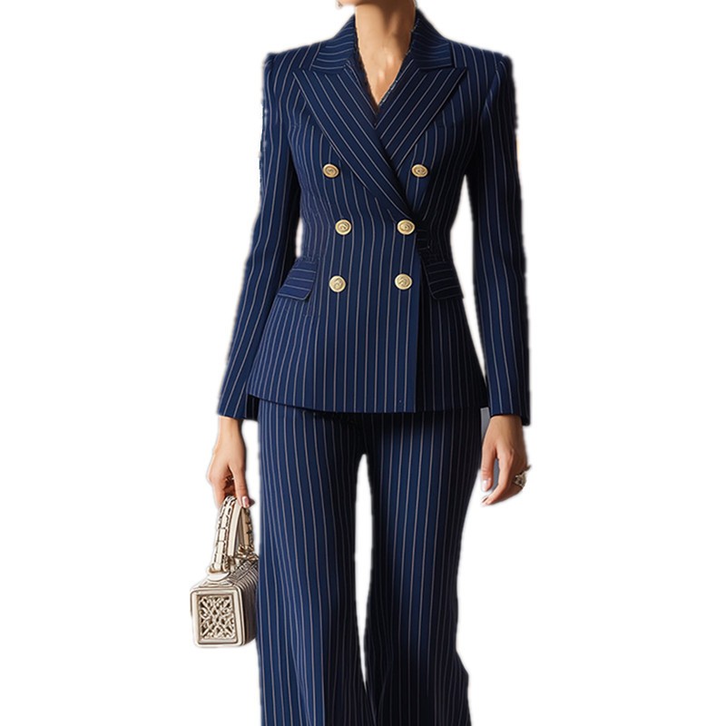 Tailored Trouser Wide - Женский костюм-двойка: брюки с широкими штанинами,
