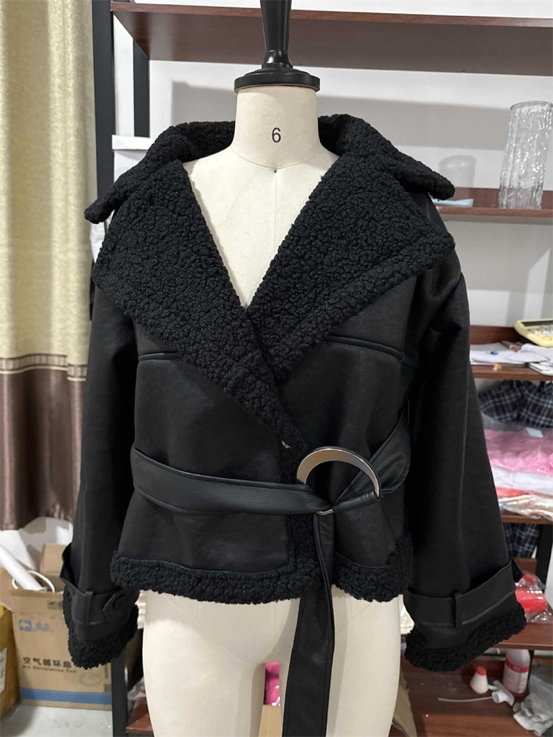 Черная женская куртка из искус – обзор и цена Formal Winter Wear Women Jacket