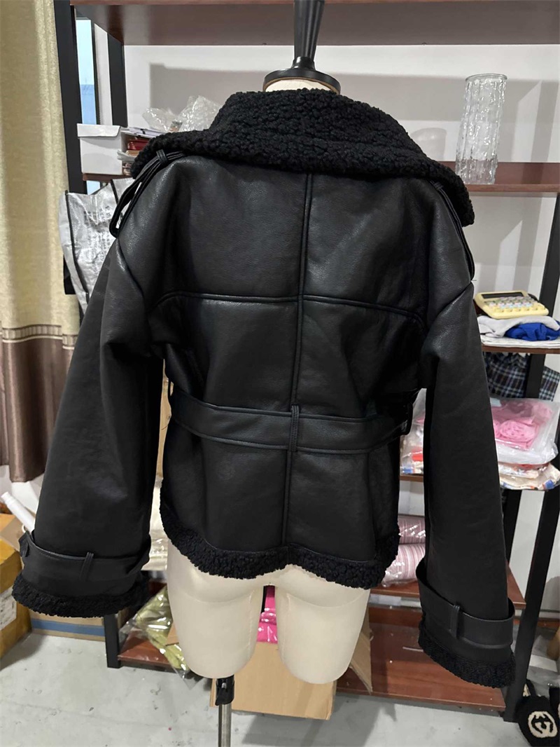Черная женская куртка из искус – обзор и цена Formal Winter Wear Women Jacket