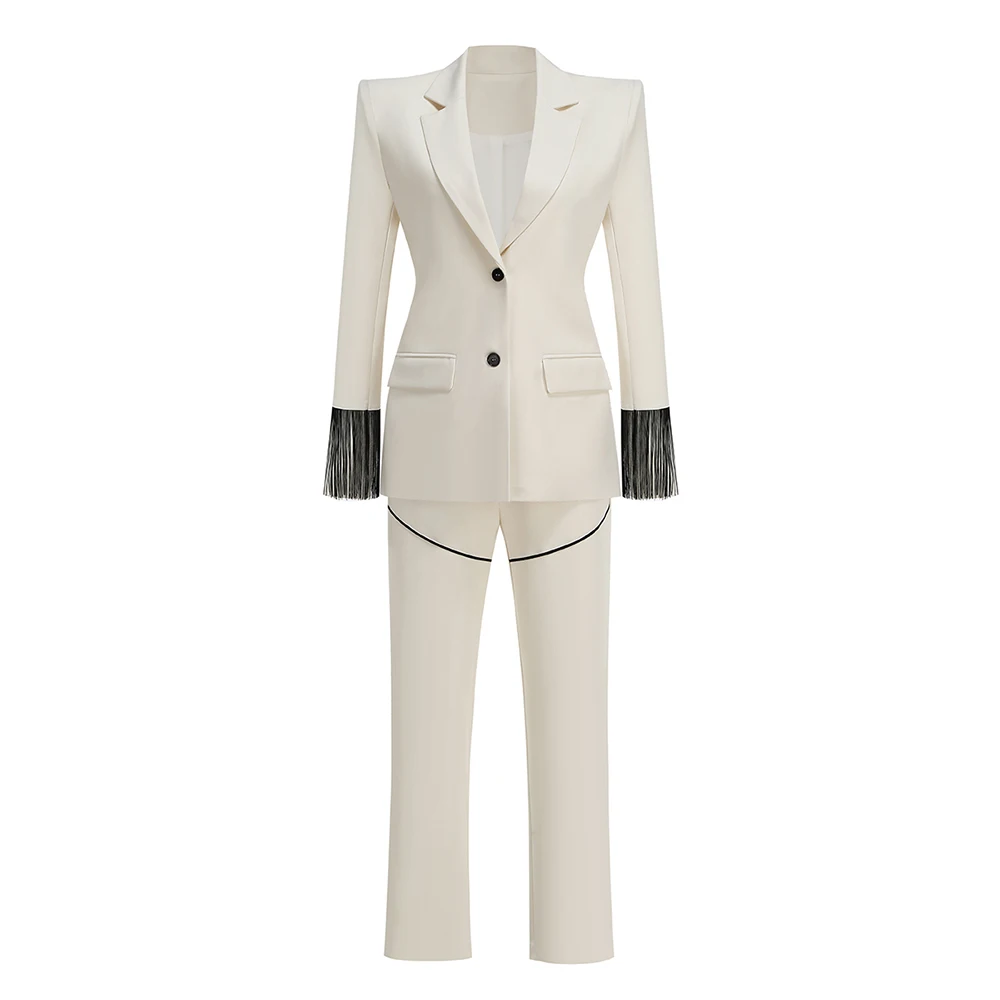 Модный белый комплект из двух  – обзор и цена Women Formal Wear Without Blazer