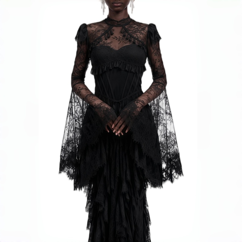 Кружевное черное вечернее плат – обзор и цена Victorian Women'S Formal Wear